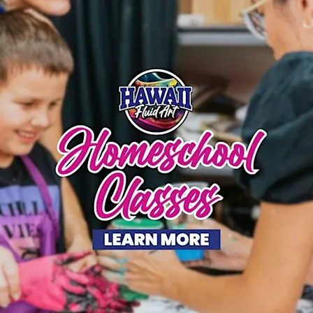 ️ Homeschool Art Hour at Hawaii Fluid Art – Johns Creek