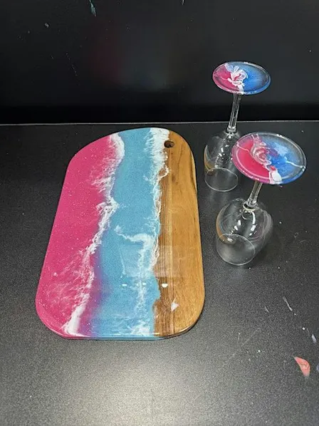 Ocean-inspired charcuterie boards at Hawaii Fluid Art – Johns Creek