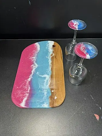 Ocean-inspired charcuterie boards at Hawaii Fluid Art – Johns Creek