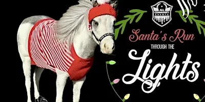 Volunteer with Mane in Heaven at Santa’s Run through the Lights