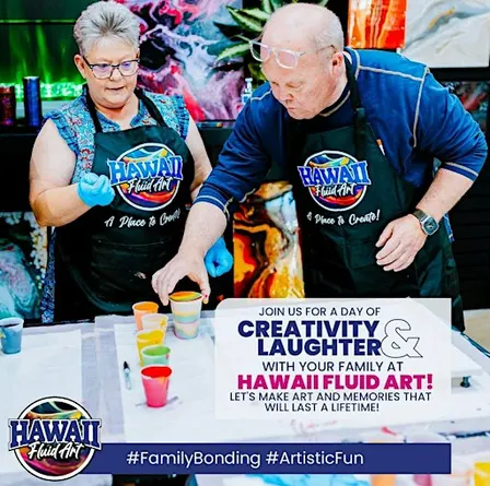 Golden Hour: Seniors Art Social at Hawaii Fluid Art – Johns Creek