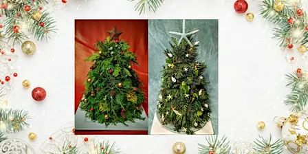 Live Holiday Table Top Tree at Char House of Design