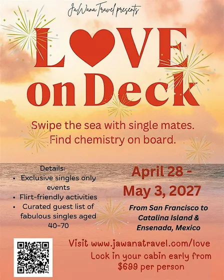 Love on Deck -A Singles Cruise for Connection, Chemistry & Coastal Magic