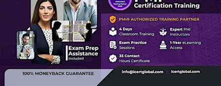 Confirmed PMP 4 Days Classroom Training in Desert Hot Springs, CA