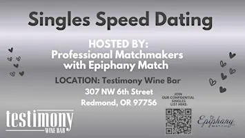 11/12/26 Speed Dating for Singles at Testimony! (ages 40+)