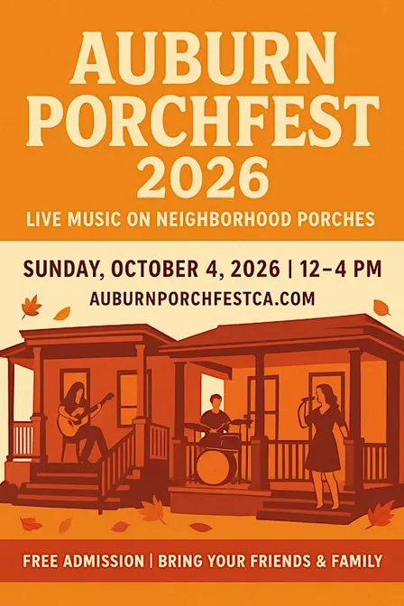Auburn Porchfest 2026, Auburn California