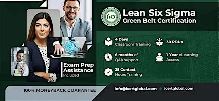 Lean Six Sigma Green Belt In-Person Training in San Buenaventura, CA