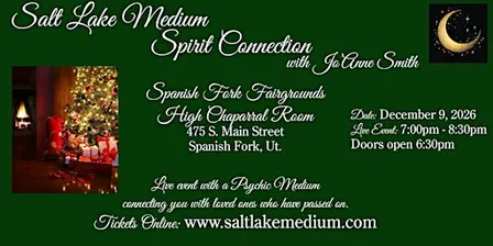 LIVE "SPIRIT CONNECTION" EVENT WITH SALT LAKE MEDIUM, JO'ANNE SMITH