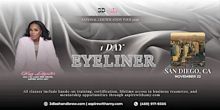 EYELINER CERTIFICATION – SAN DIEGO, CA (NOV 22, 2026)