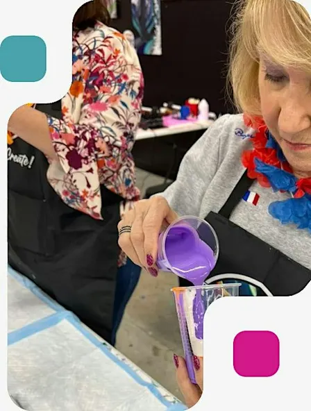 Golden Hour: Seniors Art Social at Hawaii Fluid Art - Mt Juliet