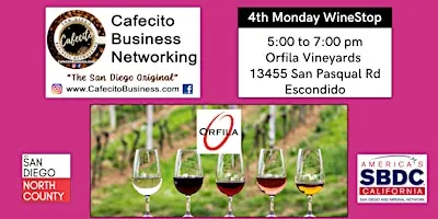 North County Cafecito WineStop - Business Networking 4th Monday Oct