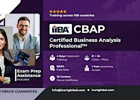 Business Analyst (CBAP) Classroom Training in New Benicia, CA