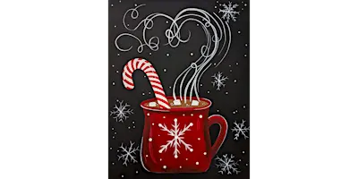 Hot Cocoa Cane - Paint and Sip in Tyler | Classpop!™