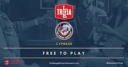 Weekly Live Trivia Nights at the Angry Elephant