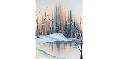 Shimmering Snowfall - Paint and Sip in Sacramento | Classpop!™