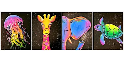 Bright Colorful Animal Friends - Paint and Sip in San Antonio | Classpop!™