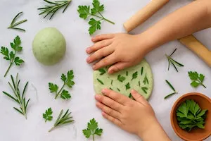 Herb Infused Playdough (ages 4-9)
