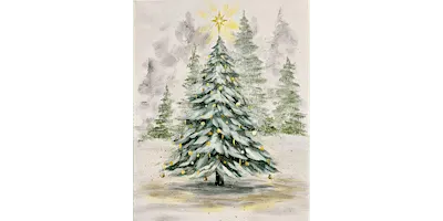 Shimmering Evergreen - Paint and Sip in Chicago | Classpop!™