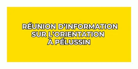 Réunion d'Information sur l'Orientation - Pélussin