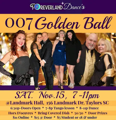 Foreverland's 007 Golden Ball - Dance like a BOND!  James Bond!
