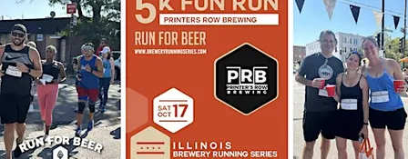 5k Fun Run x Printer's Row Brewing | 2026 IL Brewery Running Series