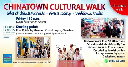 Chinatown Cultural Walk in Kuala Lumpur (tip-based)-Friday session