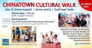 Chinatown Cultural Walk in Kuala Lumpur (tip-based)-Wednesday session
