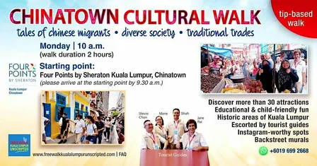 Chinatown Cultural Walk in Kuala Lumpur (tip-based)-Monday session