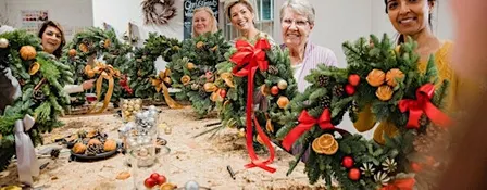 Holiday Wreath Making at Back Barn Brewing Company, Delanson