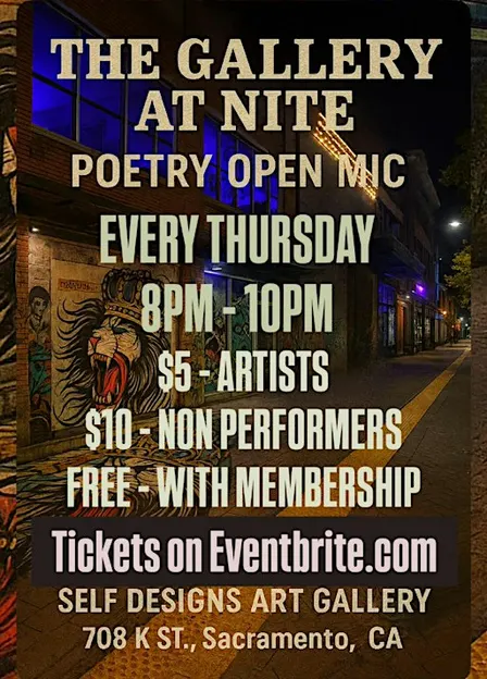 THE GALLERY AT NITE POETRY OPEN MIC!