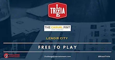 Weekly Live Trivia Nights at The Casual Pint - Lenoir City