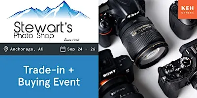 Sell your camera gear (free event-no ticket needed) at Stewarts Photo Shop