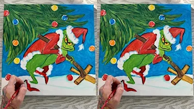 Grinch: Severna Park, Ledo’s Pizza with Artist Katie Detrich!