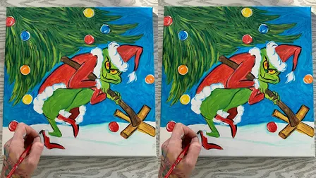 Grinch: Severna Park, Ledo’s Pizza with Artist Katie Detrich!
