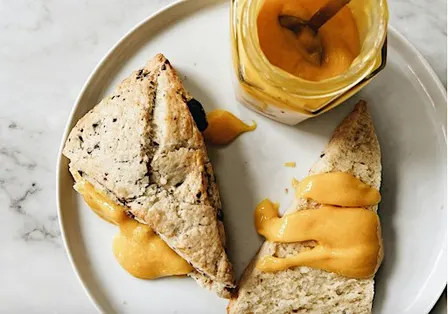 Scones & Passion Fruit Curd