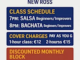 New Ross Salsa Bachata Kizomba Classes – On Friday with Thomas Tcheuffa
