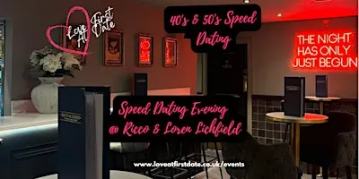 40's & 50's Speed Dating Evening in Lichfield, Staffordshire