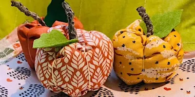 Create at Staircase: Fabric Pumpkins