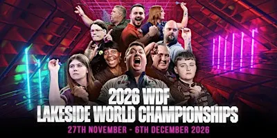 WDF 2026 Lakeside World Championships  - Friday  4th December - EVENING