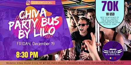 Chiva Party Bus with LiLO (Medellin Vibes)