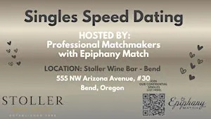 9/28/26 Speed Dating at Stoller Wine Bar in Bend (ages 50ish and up)