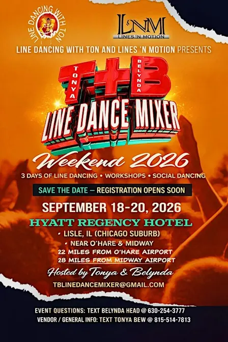 T & B  Line Dance Mixer Mixer Weekend 2026