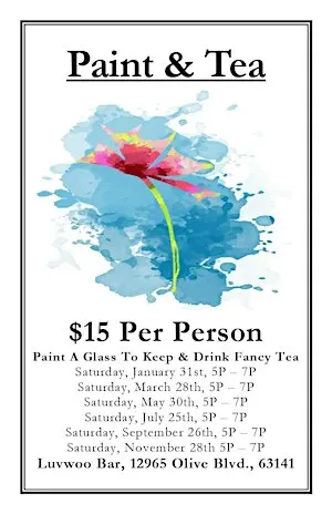 Paint & Tea at Luvwoo Bar ($15)