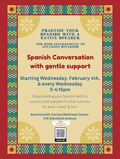 ¡Hablamos español! Conversational Spanish w/ Native Speaker at ACNC (Free)