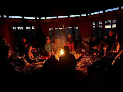 Saturday, October  10-  Community Fire (7:00) & Potluck (5:30)