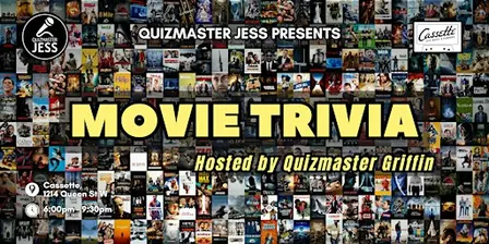 Movie Trivia at Cassette by the Quizmaster Jess Team