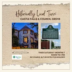 Castle Falls/Council Grove Historically Local Tour on Sat, NOV 21, 2026