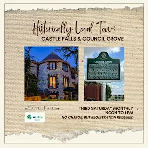 Castle Falls/Council Grove Historically Local Tour on Sat, Sep 19, 2026