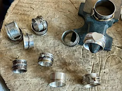 Sterling Silver Spinner Ring - Saturday Metalsmithing Workshop