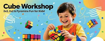 Kids & Family Holiday Cube 4-Day Holiday Workshop (2x2, 3x3 & Pyraminx!)